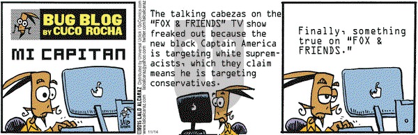 La Cucaracha on Saturday November 14, 2015 Comic Strip