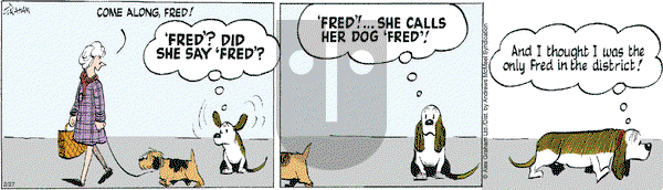Fred Basset - Tuesday February 27, 2024 Comic Strip
