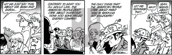 Doonesbury on Saturday January 26, 2002 Comic Strip