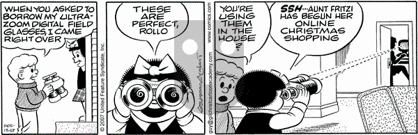Nancy on Thursday December 13, 2007 Comic Strip