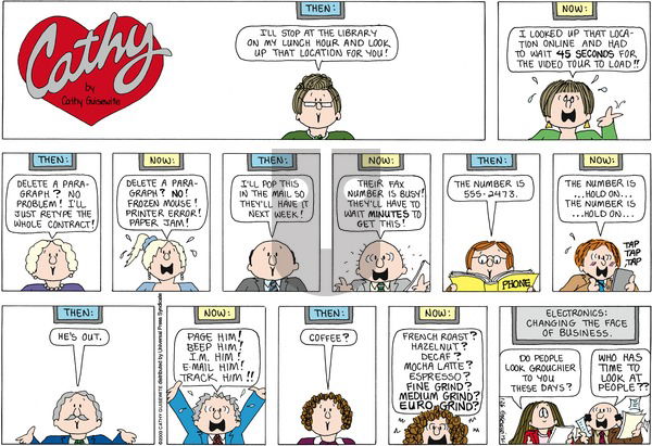 Cathy Classics on Sunday January 26, 2003 Comic Strip