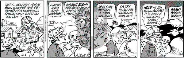 Doonesbury on Tuesday December 3, 2002 Comic Strip