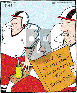 In the Bleachers on Friday October 19, 2001 Comic Strip