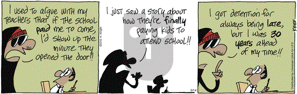 The Knight Life on Wednesday March 14, 2012 Comic Strip