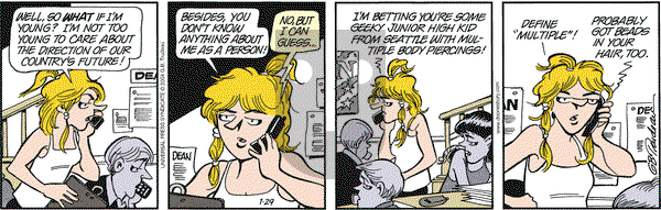Doonesbury on Thursday January 29, 2004 Comic Strip