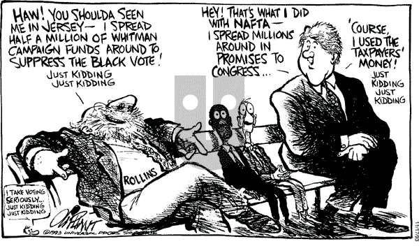 Pat Oliphant - Wednesday November 17, 1993 Comic Strip