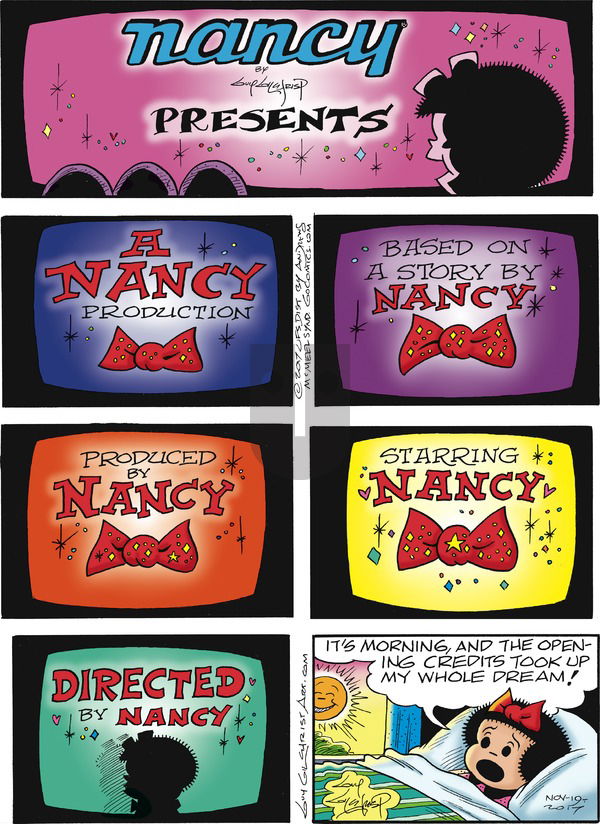 Nancy on Sunday November 19, 2017 Comic Strip