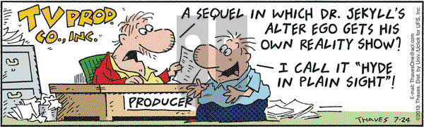 Frank and Ernest on Wednesday July 24, 2013 Comic Strip