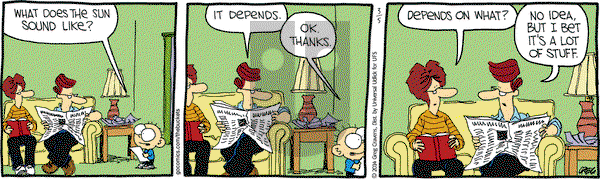 The Buckets on Wednesday March 5, 2014 Comic Strip