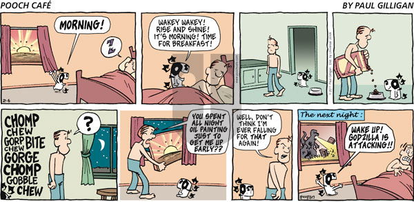 Pooch Cafe on Sunday February 6, 2011 Comic Strip