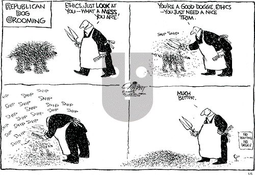 Pat Oliphant on Wednesday January 5, 2005 Comic Strip