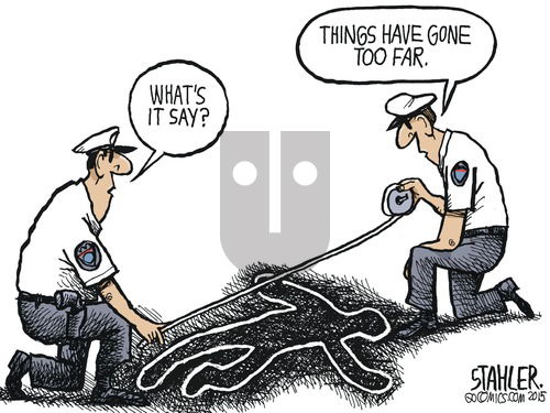 Jeff Stahler on Sunday September 6, 2015 Comic Strip