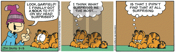 Garfield on Saturday March 13, 2004 Comic Strip