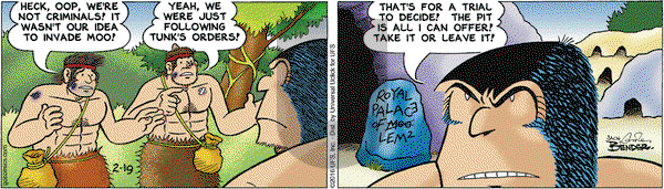 Alley Oop on Friday February 19, 2016 Comic Strip