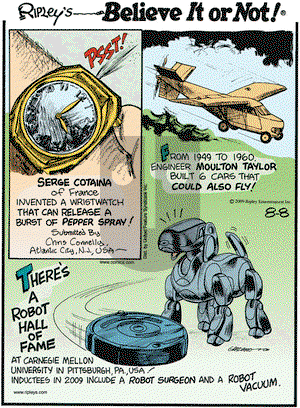 Ripley's Believe It or Not on Saturday August 8, 2009 Comic Strip