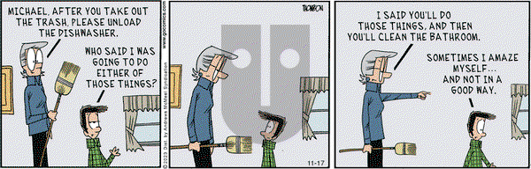 Grand Avenue on Friday November 17, 2023 Comic Strip