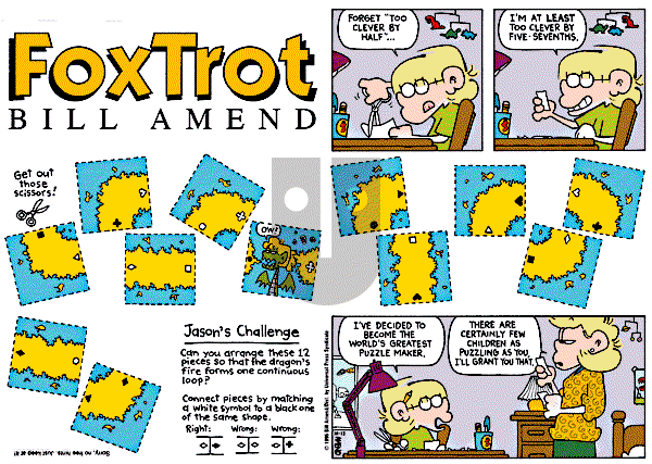 FoxTrot on Sunday October 13, 1996 Comic Strip