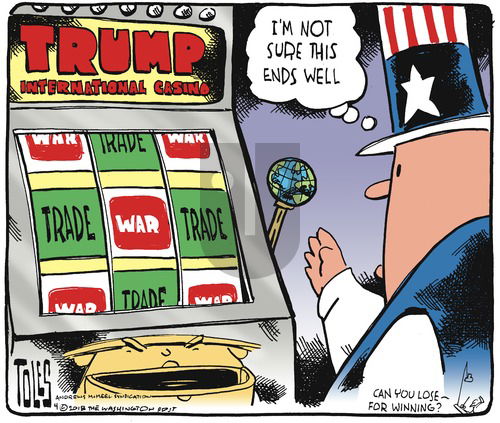 Tom Toles on Sunday April 8, 2018 Comic Strip