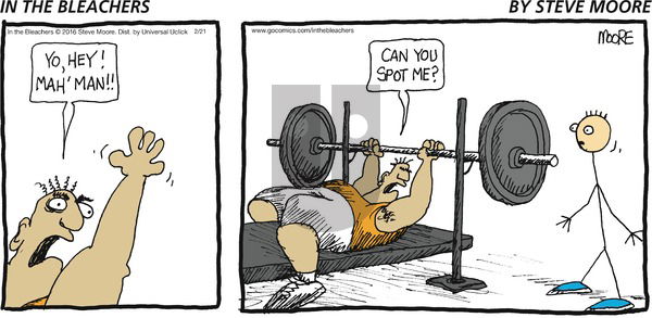In the Bleachers on Sunday February 21, 2016 Comic Strip