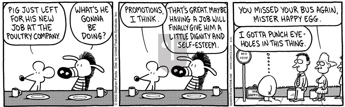 Pearls Before Swine - Monday April 21, 2003 Comic Strip