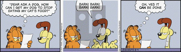 Garfield - Wednesday August 4, 2021 Comic Strip