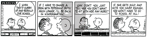 Peanuts on Saturday January 31, 1976 Comic Strip