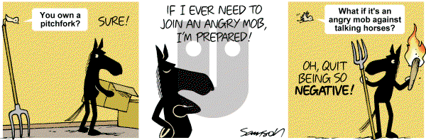 Dark Side of the Horse on Saturday January 7, 2012 Comic Strip