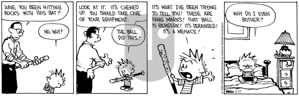 Calvin and Hobbes on Saturday May 17, 2025 Comic Strip