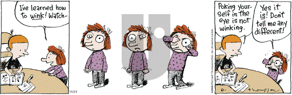 Cul de Sac on Thursday November 21, 2013 Comic Strip