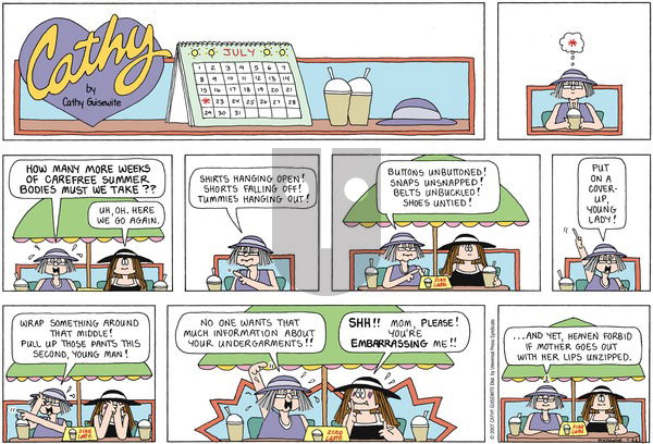 Cathy Classics on Sunday August 5, 2007 Comic Strip
