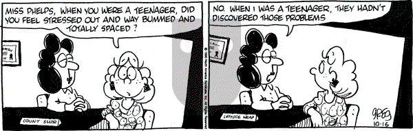 Luann on Tuesday October 16, 1990 Comic Strip