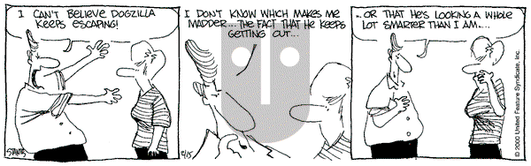 The Buckets on Tuesday February 15, 2000 Comic Strip