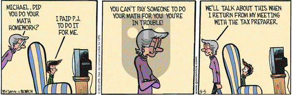 Grand Avenue on Thursday April 5, 2012 Comic Strip