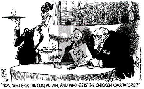 Pat Oliphant on Friday April 1, 1983 Comic Strip