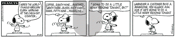 Peanuts on Thursday August 27, 1970 Comic Strip