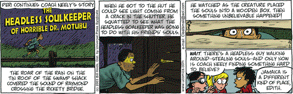 Cleats on Thursday October 30, 2003 Comic Strip