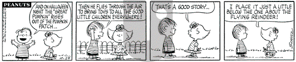 Peanuts on Monday October 29, 1962 Comic Strip