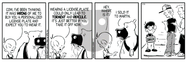 Cow and Boy Classics on Thursday March 30, 2006 Comic Strip