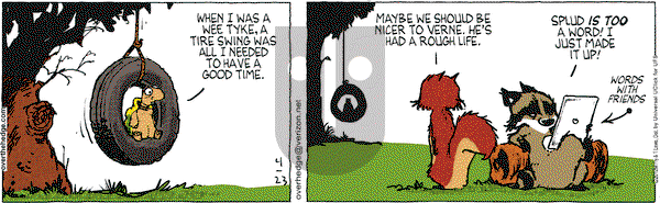 Over the Hedge on Monday April 23, 2012 Comic Strip