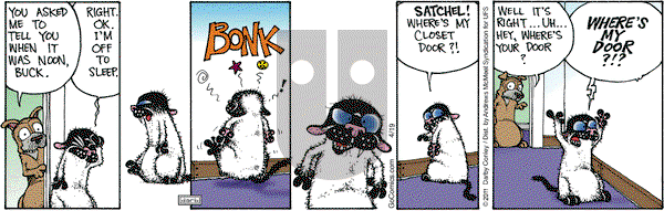 Get Fuzzy on Saturday April 19, 2025 Comic Strip