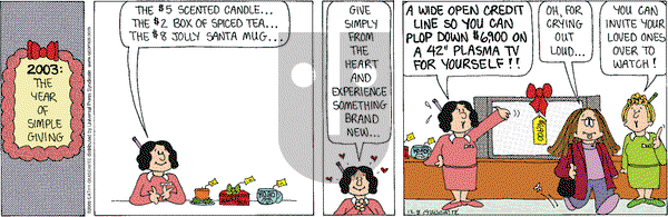 Cathy Classics on Monday December 8, 2003 Comic Strip