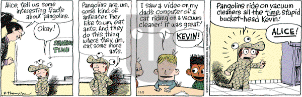 Cul de Sac on Thursday November 5, 2015 Comic Strip
