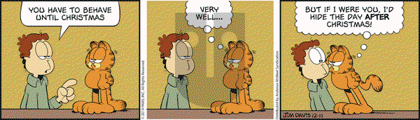 Garfield on Wednesday December 11, 2019 Comic Strip