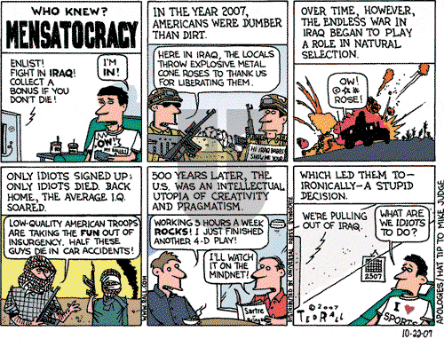Ted Rall on Monday October 22, 2007 Comic Strip