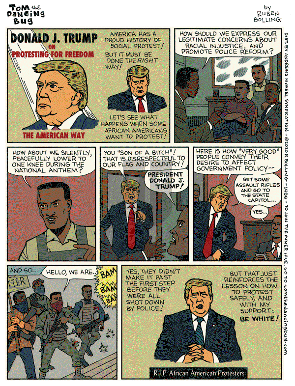 Tom the Dancing Bug on Friday May 8, 2020 Comic Strip