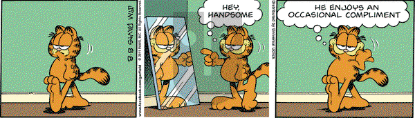 Garfield - Monday August 8, 2011 Comic Strip