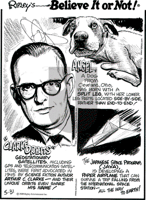 Ripley's Believe It or Not on Saturday May 31, 2008 Comic Strip