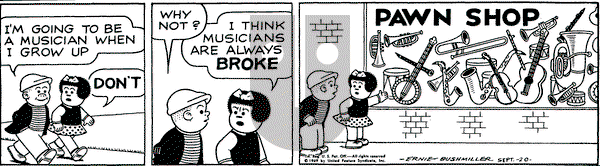 Nancy on Saturday September 20, 1969 Comic Strip