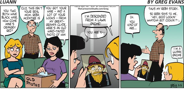 Luann on Sunday September 9, 2012 Comic Strip