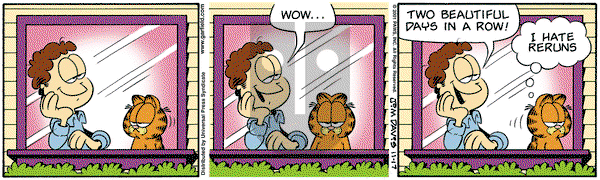 Garfield on Saturday November 17, 2001 Comic Strip